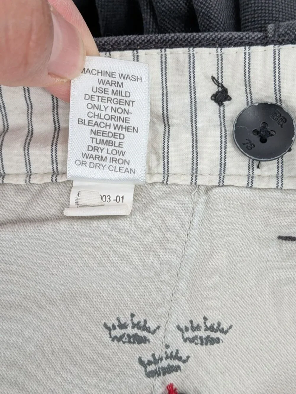 Banana Republic Straight Leg Chino Pants Minimalist Grunge Tailored Trousers 31